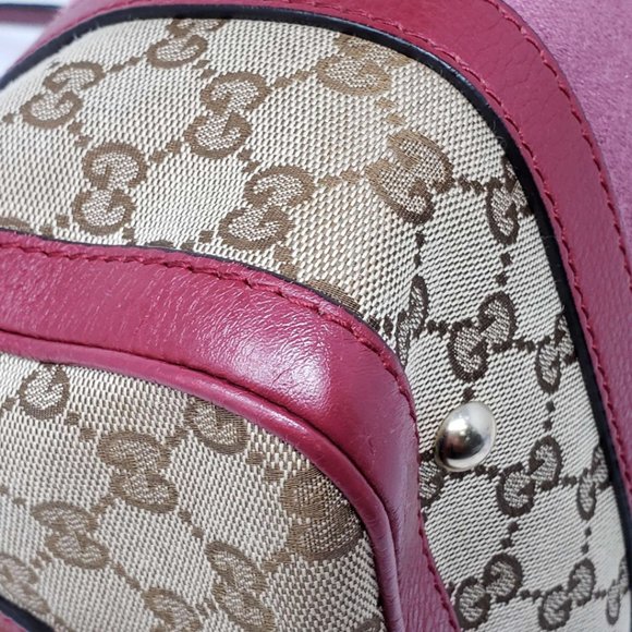 Gucci Canvas Vintage Small Boston Satchel Bag - Picture 10 of 16